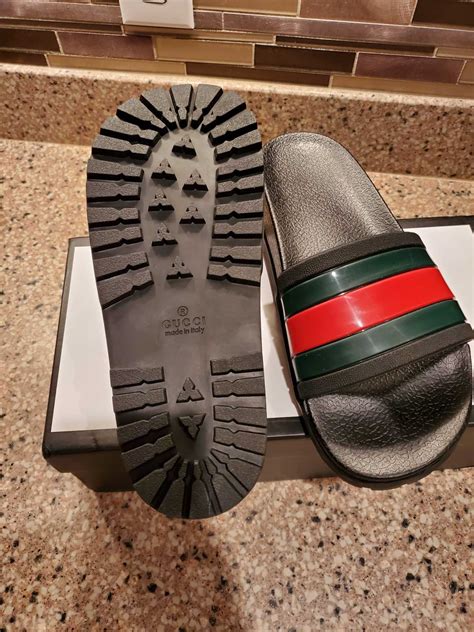 gucci slides men dhgate|Gucci loafers or slides.